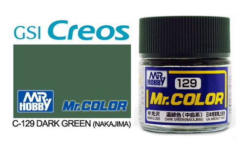 Mr Color C129 Semi Gloss Dark Green (Nakajima) 10ml