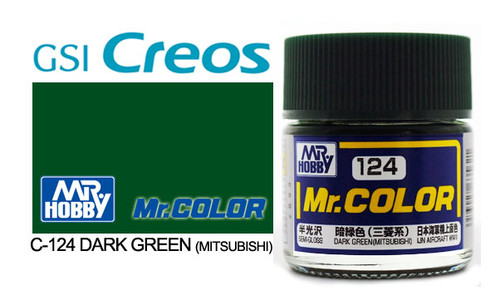 Mr Color C124 Semi Gloss Dark Green (Mitsubishi) 10ml