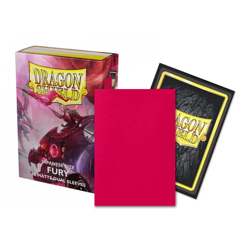 Dragon Shield Sleeves Japanese Size 60pk - Dual Matte Fury Dragon Shield Sleeves Japanese Size 60pk - Dual Matte Fury