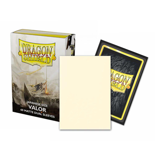 Dragon Shield Sleeves Japanese Size 60pk - Dual Matte Valor Dragon Shield Sleeves Japanese Size 60pk - Dual Matte Valor