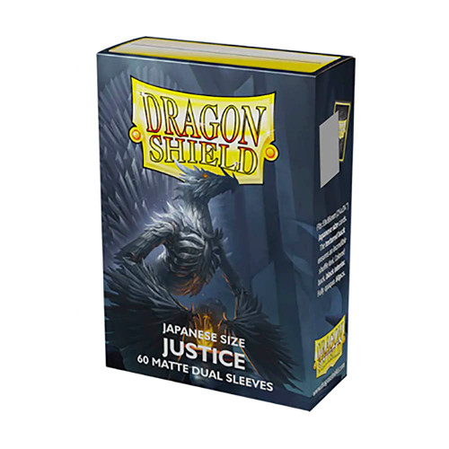 Dragon Shield Sleeves Japanese Size 60pk - Dual Matte Justice Dragon Shield Sleeves Japanese Size 60pk - Dual Matte Justice