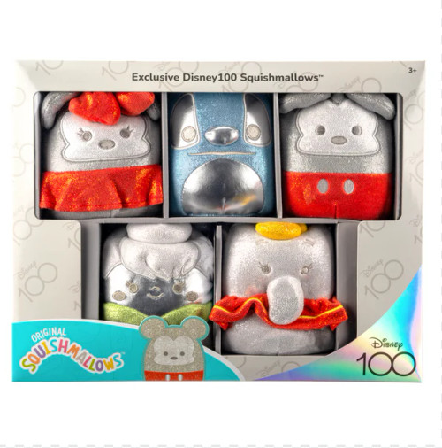 Squishmallows 5" D100 5pc Box Set - Mickey, Stitch, Minnie, Tinker Bell, Dumbo Squishmallows 5" D100 5pc Box Set - Mickey, Stitch, Minnie, Tinker Bell, Dumbo