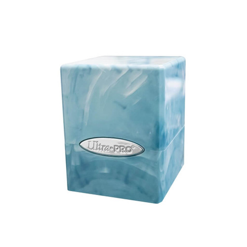 Ultra Pro Marble Satin Cube Deck Box - Light Blue/White Ultra Pro Marble Satin Cube Deck Box - Light Blue/White