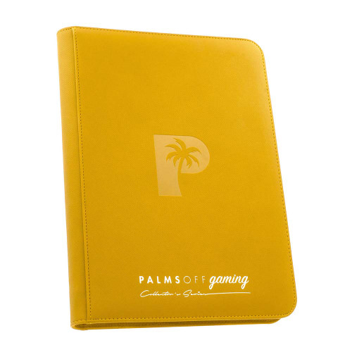 Palms Off Collector’s Series 9 Pocket Zip Binder - Yellow Palms Off Collector’s Series 9 Pocket Zip Binder - Yellow