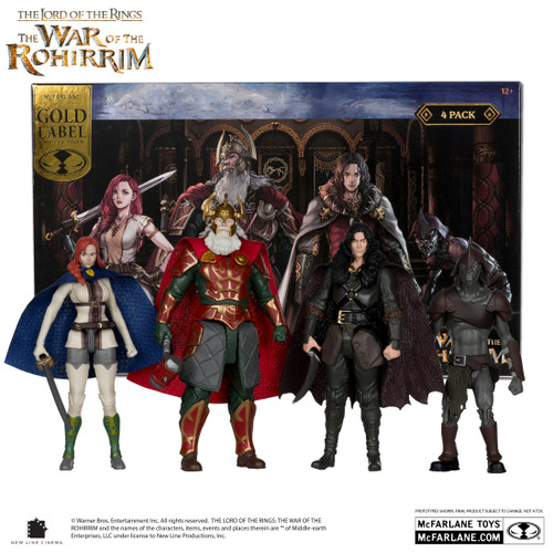Mcfarlane Toy The Lord of Rings: The War of the Rohirrim 4in Gold Label 4-pack Mcfarlane Toy The Lord of Rings: The War of the Rohirrim 4in Gold Label 4-pack