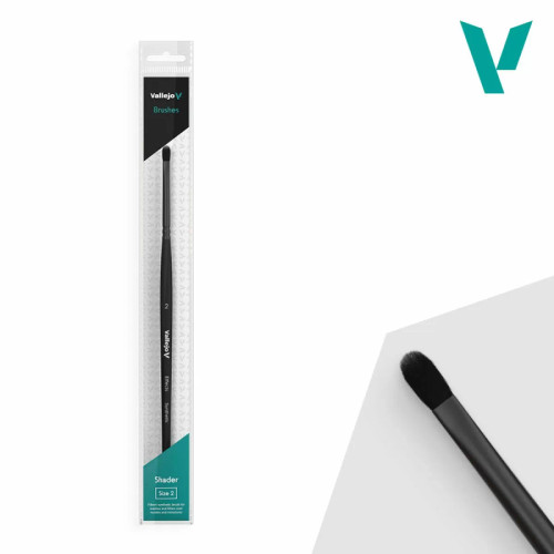 Vallejo Brushes - Shader - Filbert Shader Flat Synthetic Brush No. 2 Vallejo Brushes - Shader - Filbert Shader Flat Synthetic Brush No. 2