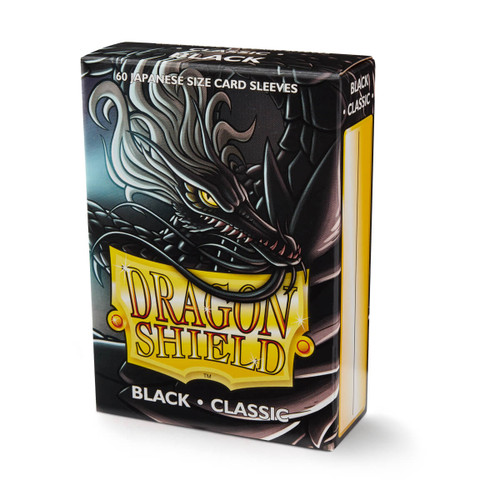 Dragon Shield Sleeves Japanese Size 60pk - Classic Black Dragon Shield Sleeves Japanese Size 60pk - Classic Black