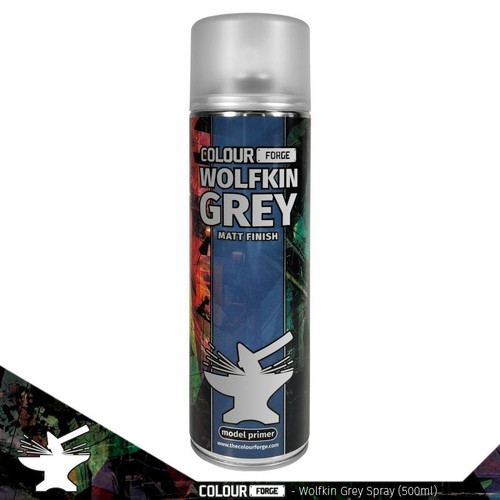 Colour Forge Aerosol Spray Primer 500ml - Wolfskin Grey Colour Forge Aerosol Spray Primer 500ml - Wolfskin Grey