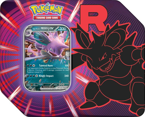 Pokemon TCG Team Rocket Tin - Nidoking ex Pokemon TCG Team Rocket Tin - Nidoking ex