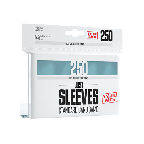 Gamegenic Just Sleeves Value Pack Clear 250pk Gamegenic Just Sleeves Value Pack Clear 250pk