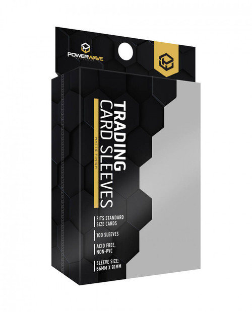 Powerwave Matte Card Sleeves 100 Pack - Clear Powerwave Matte Card Sleeves 100 Pack - Clear