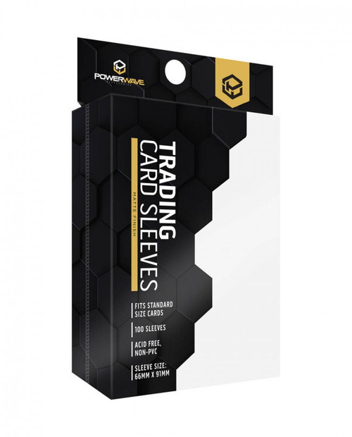 Powerwave Matte Card Sleeves 100 Pack - White Powerwave Matte Card Sleeves 100 Pack - White