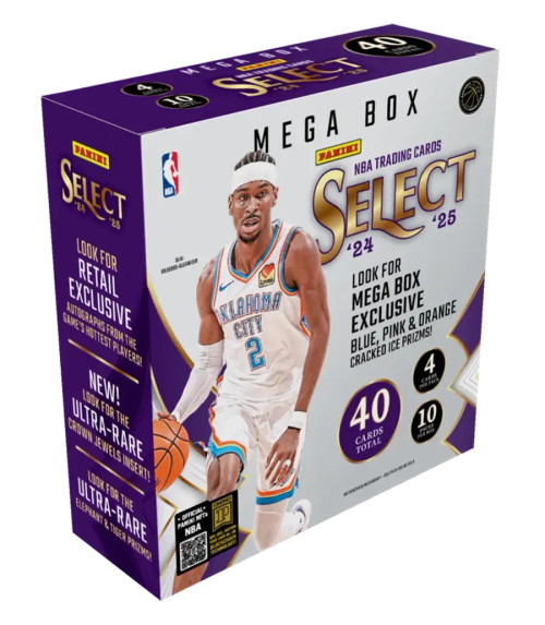 Panini NBA 2025 Select Basketball Mega Box Panini NBA 2025 Select Basketball Mega Box