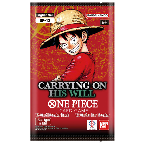 One Piece Card Game Carrying On His Will (OP-13) Booster Pack One Piece Card Game Carrying On His Will (OP-13) Booster Pack