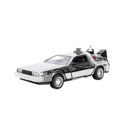 Jada: Back to the Future - 1:24 Delorean (Chrome) Diecast Vehicle Jada: Back to the Future - 1:24 Delorean (Chrome) Diecast Vehicle