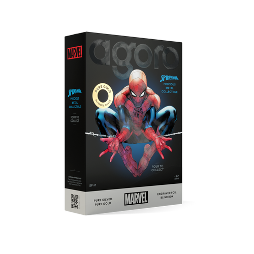 Agoro Marvel Spider-man Engraved Foil Blind-box Agoro Marvel Spider-man Engraved Foil Blind-box
