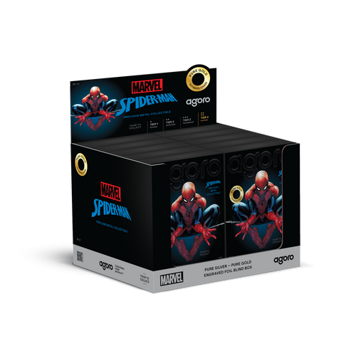 Agoro Marvel Spider-man Engraved Foil Blind-box (10pk Display) Agoro Marvel Spider-man Engraved Foil Blind-box (10pk Display)