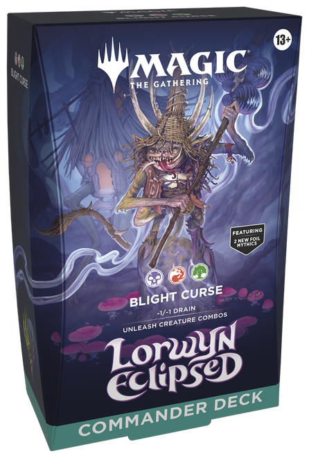 Magic the Gathering Lorwyn Eclipsed Commander Deck - Blight Curse Magic the Gathering Lorwyn Eclipsed Commander Deck - Blight Curse