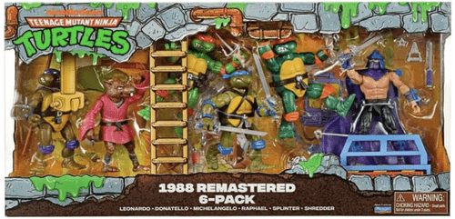 TMNT Classic 1988 Remastered Animated Figure 6 Pack