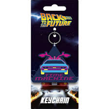Back To The Future - Time Machine - PVC Keyring
