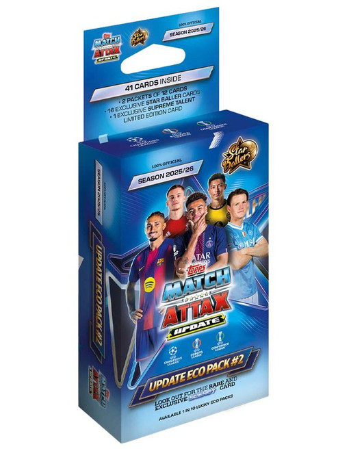 Topps EUA Match Attax Champions League 25/26 Edition Eco Hanger Box (Star Ballers)