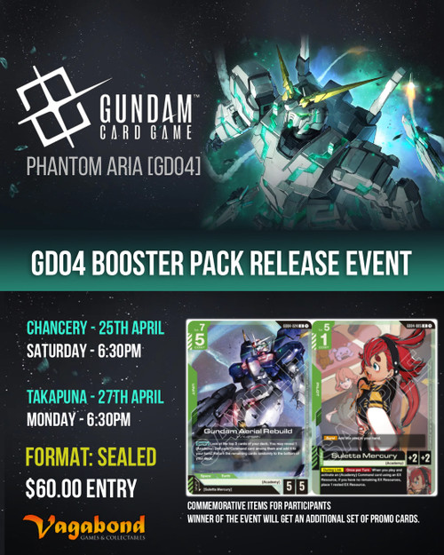Gundam Card Game GD04 Release Event Saturday, 25th April - 6:30PM (CHANCERY)