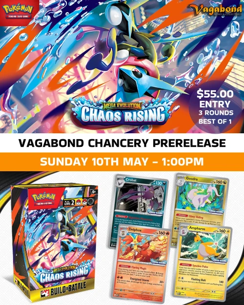 Pokemon TCG Chaos Rising Pre Release, Sunday 10th May- 1:00PM (CHANCERY)