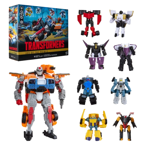 Transformers Age of the Primes Voyager Class Powerlinx Red Alert and 8 Mini-Con Pack