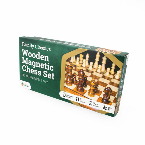 LPG Classics Wooden Magnetic Chess Set 38cm