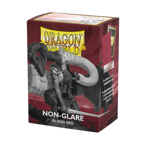 Dragon Shield Standard Sleeves 100pk Matte Non-Glare - Blood Red