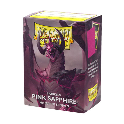 Dragon Shield Standard Sleeves 100pc Matte Sparkles Pink Sapphire