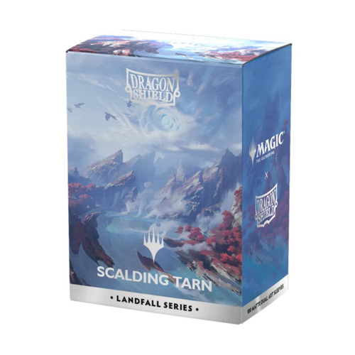 Dragon Shield Standard Sleeves 100pk Matte Dual Art – Scalding Tarn (MTG Landfall Series)