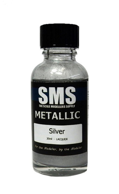 SMS Premium Metallic Lacquer 30ml - Silver SMS Premium Metallic Lacquer 30ml - Silver