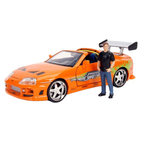 Jada Hollywood Ride: Fast and Furious - 1:24 '95 Toyota Supra 1:24 with Brian Diecast Vehicle