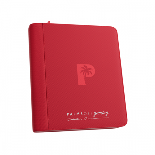 Palms Off Collector's Series 4pkt Top Loader Zip Binder - Red
