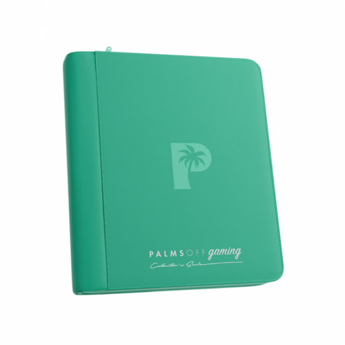 Palms Off Collector's Series 4pkt Top Loader Zip Binder - Turquoise
