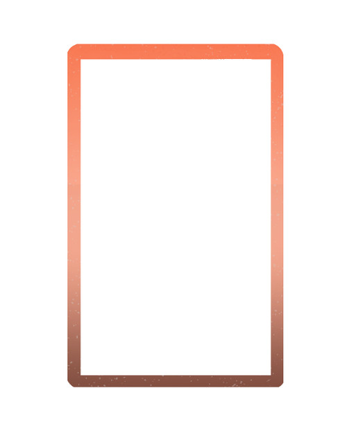 Crossguard Graded Card Slab Bumper for PSA - Gradient Glitter Orange / Peach
