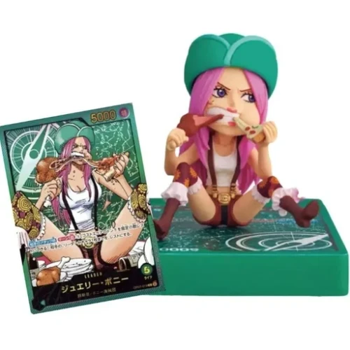 One Piece Weekly Jump Lecafig Jewelry Bonney (Figure & Promo card Set)