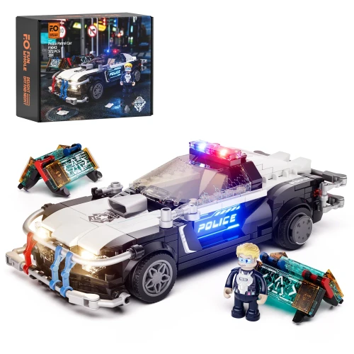 Lumibricks: Cyberpunk Neoncity - Police Patrol Car