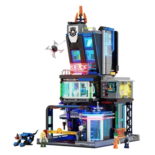 Lumibricks: Cyberpunk Neoncity - Cyberpumk Police HQ