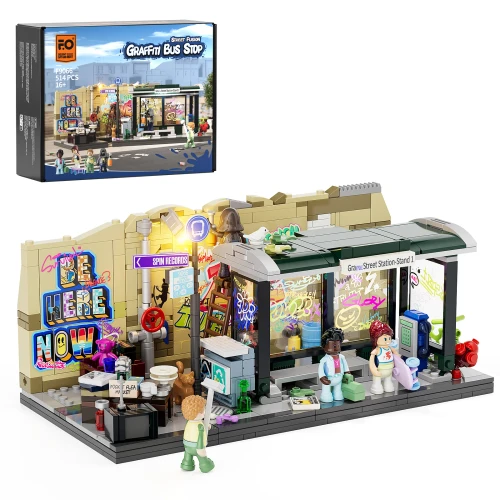 Lumibricks: Street Fusion -  Graffiti Bus Stop