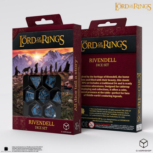 The Lord of the Rings: Rivendell Dice Set - Stone