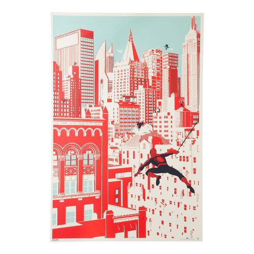 Spiderman Silkscreen Print - Spiderman vs. The Sinister City by Chris Thornley (SDCC17) Spiderman Silkscreen Print - Spiderman vs. The Sinister City by Chris Thornley (SDCC17)