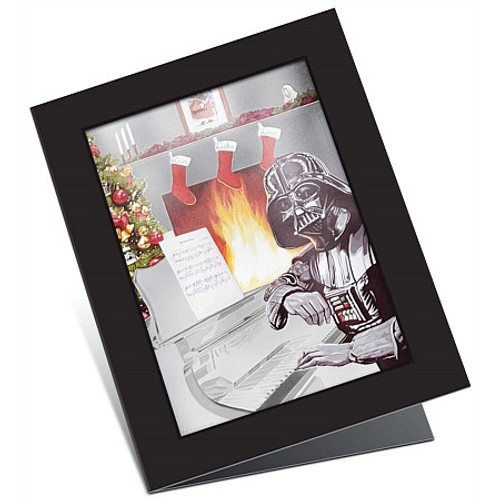 Star Wars Season's Greetings 5g Silver Coin Note Star Wars Season's Greetings 5g Silver Coin Note