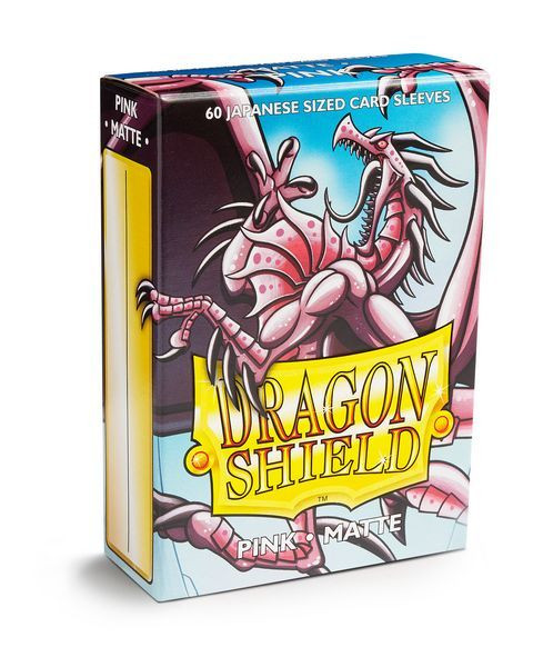 Dragon Shield Sleeves Japanese Size 60pk - Matte Pink