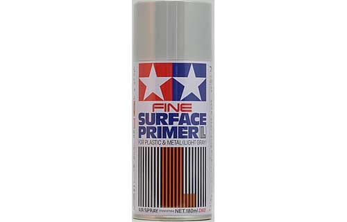 Tamiya Fine Surface Primer Spray Can 180ml - Light Gray Tamiya Fine Surface Primer Spray Can 180ml - Light Gray