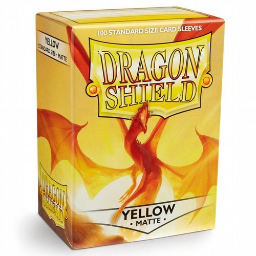 Dragon Shield Sleeves Standard Size 100pk - Matte Yellow Dragon Shield Sleeves Standard Size 100pk - Matte Yellow
