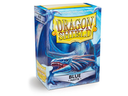 Dragon Shield Sleeves Standard Size 100pk - Matte Blue Dragon Shield Sleeves Standard Size 100pk - Matte Blue