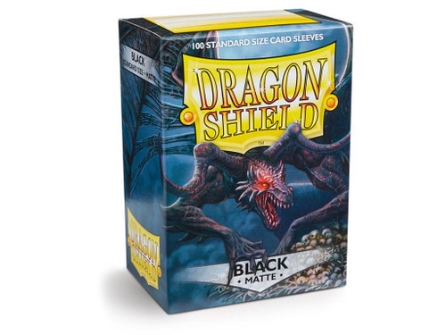 Dragon Shield Sleeves Standard Size 100pk - Matte Black Dragon Shield Sleeves Standard Size 100pk - Matte Black