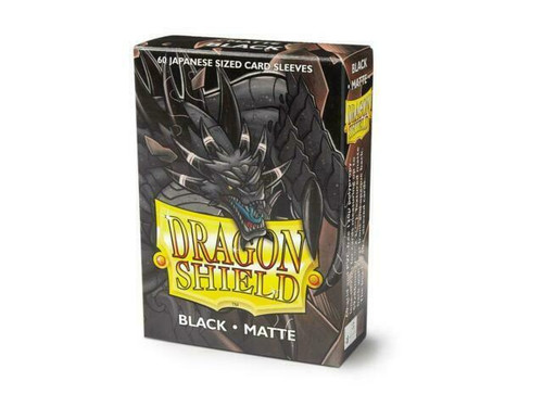Dragon Shield Sleeves Japanese Size  60pk - Matte Black